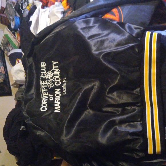 Mens L Vintage Corvette club of Marion County satin jacket - Picture 5 of 5